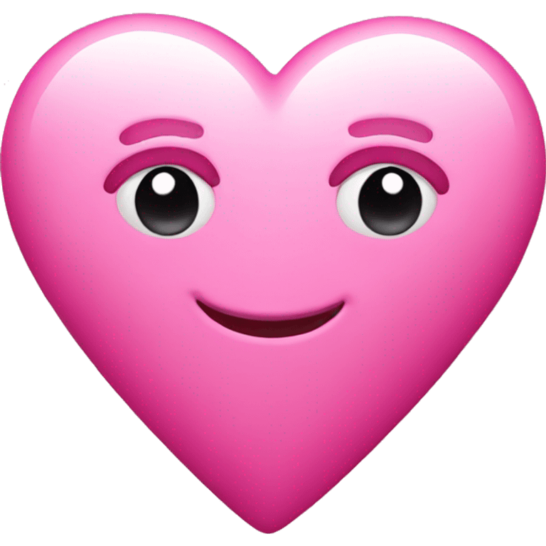 Pink love heart emoji