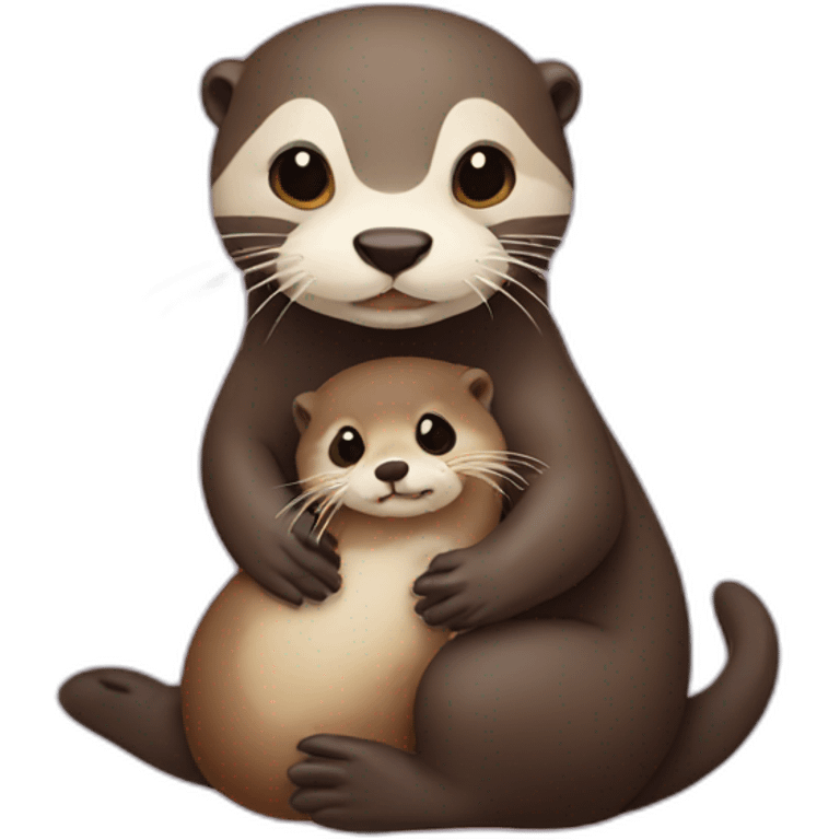 otter holding otter emoji