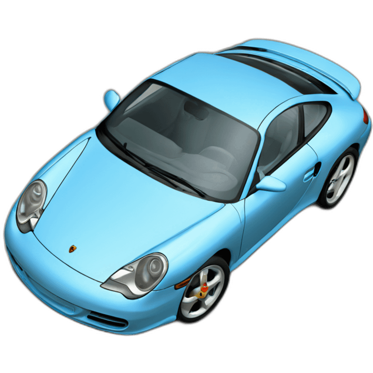 porsche 996 light blue emoji