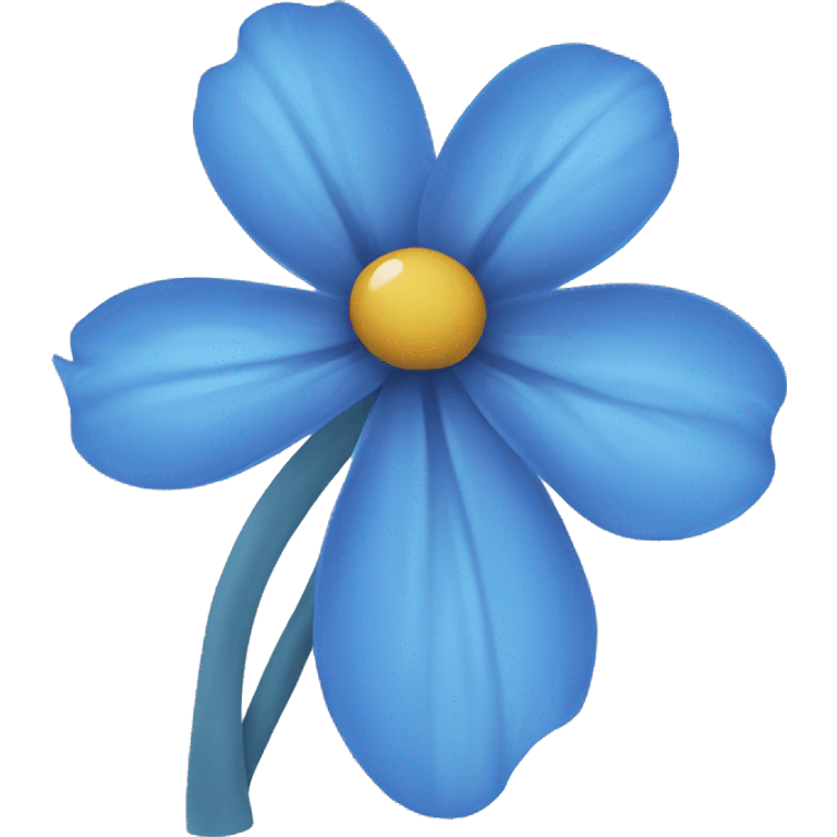 Blue flower emoji