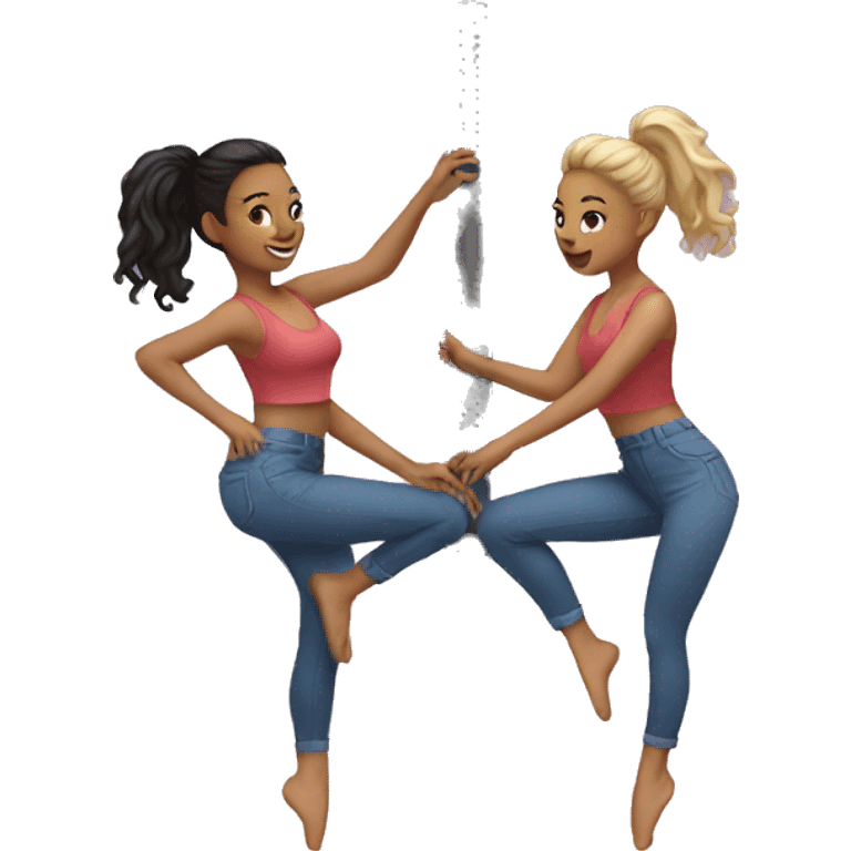 pole move female duo emoji