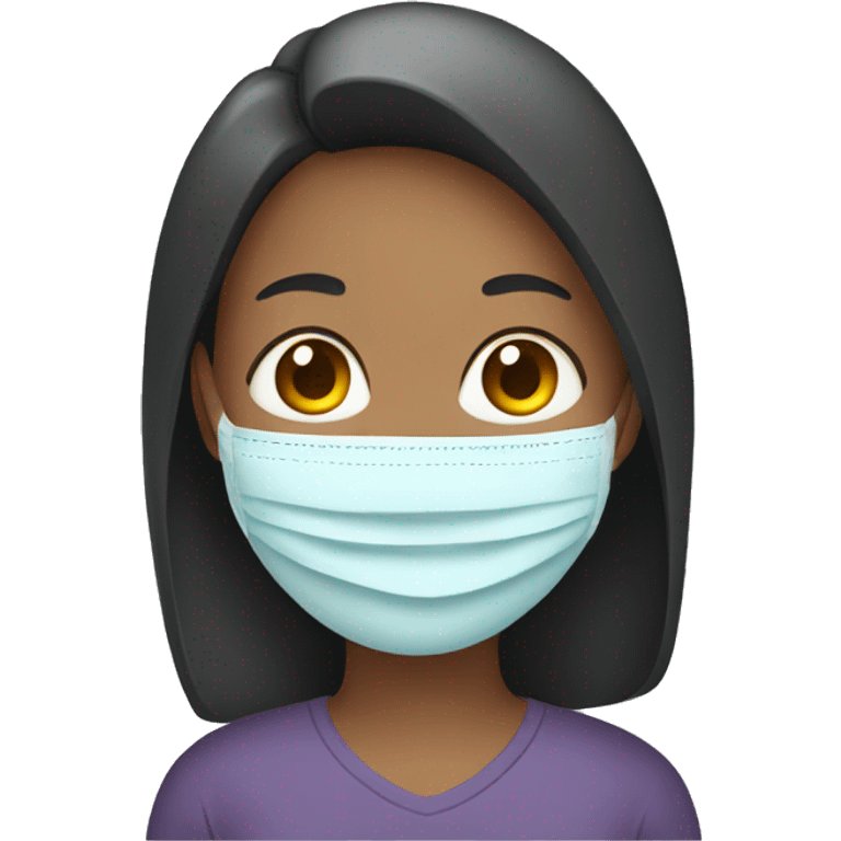 woman wearing facemask emoji