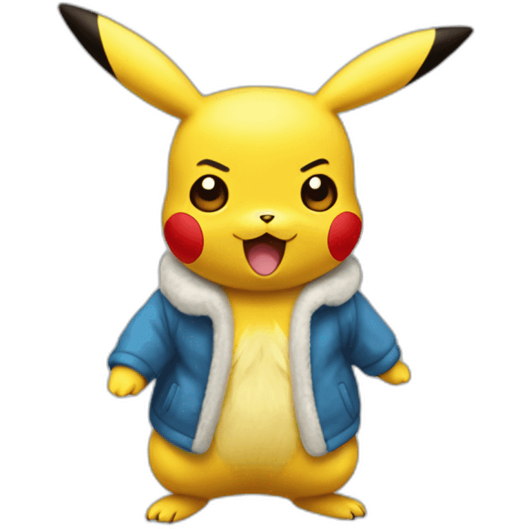 Pikachu noël emoji