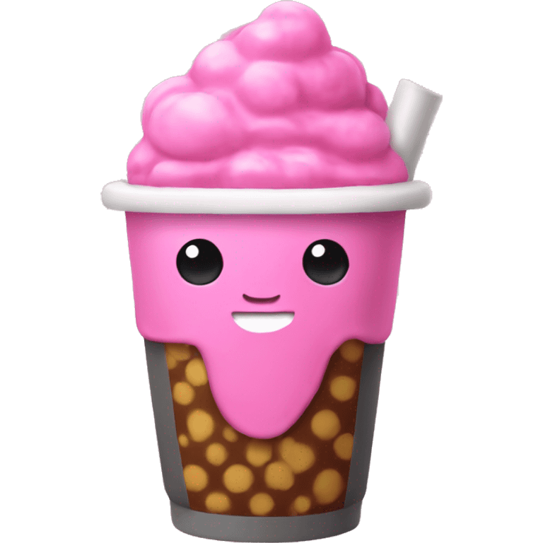 pink boba  emoji