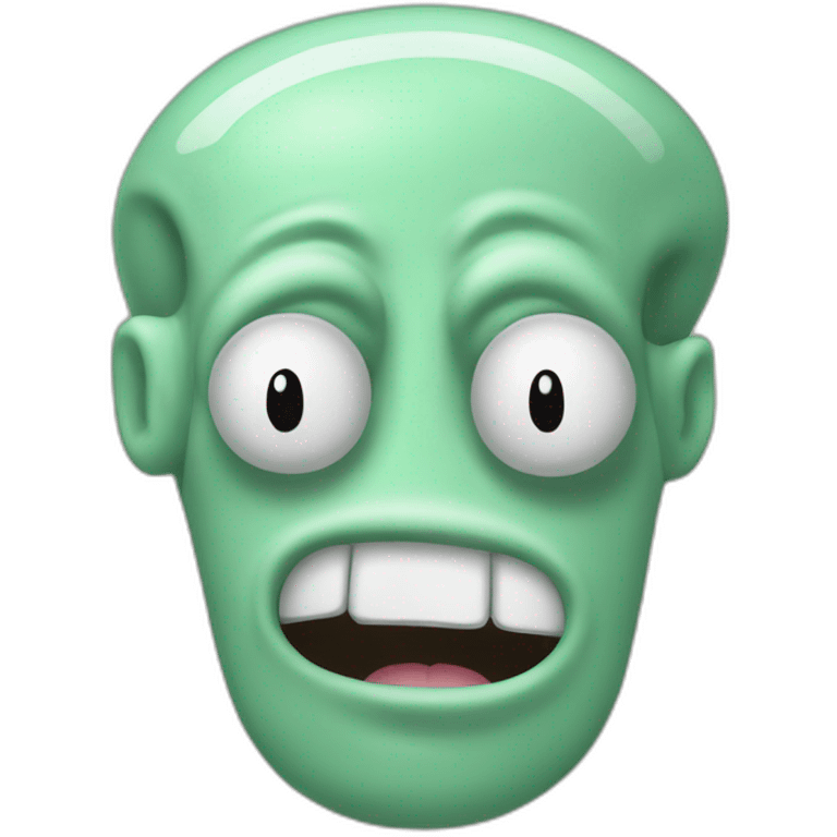 Awesome squidward from Sponge Bob series emoji