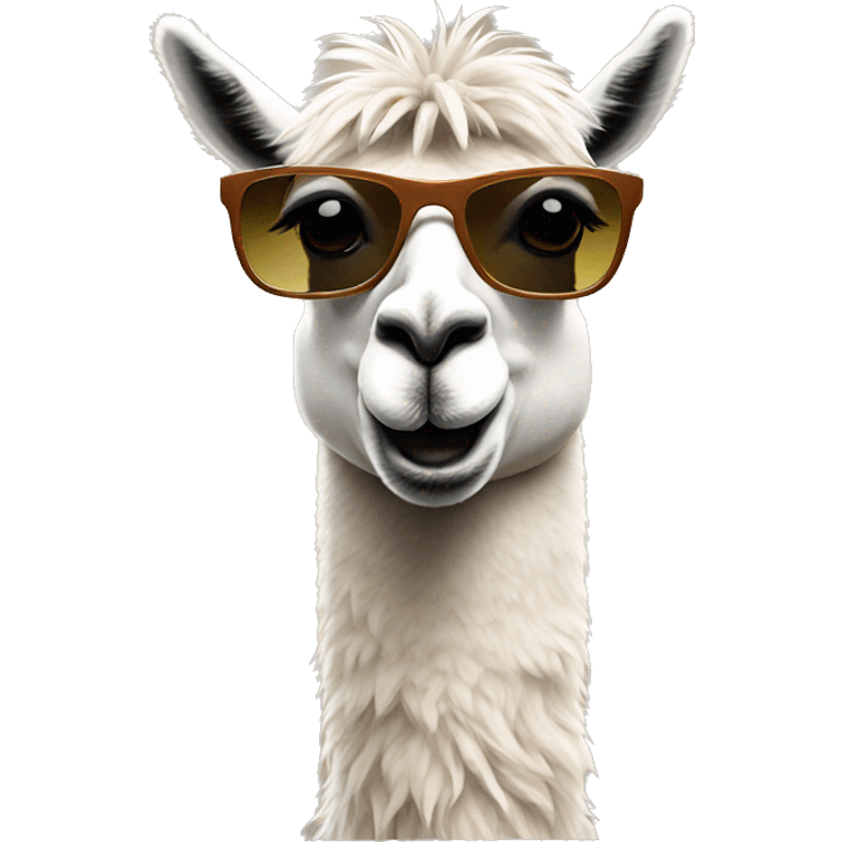 llama wearing sunglasses  emoji