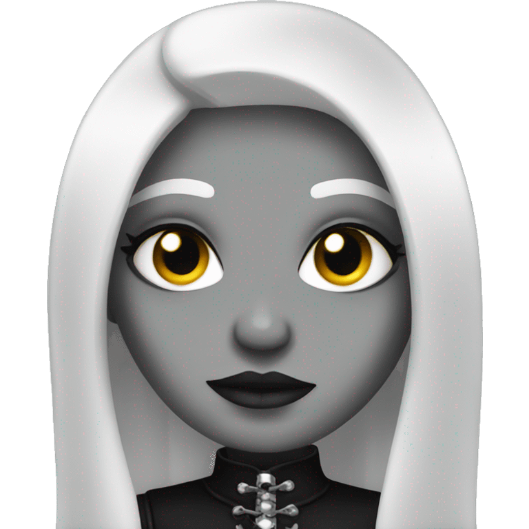 Goth girl emoji