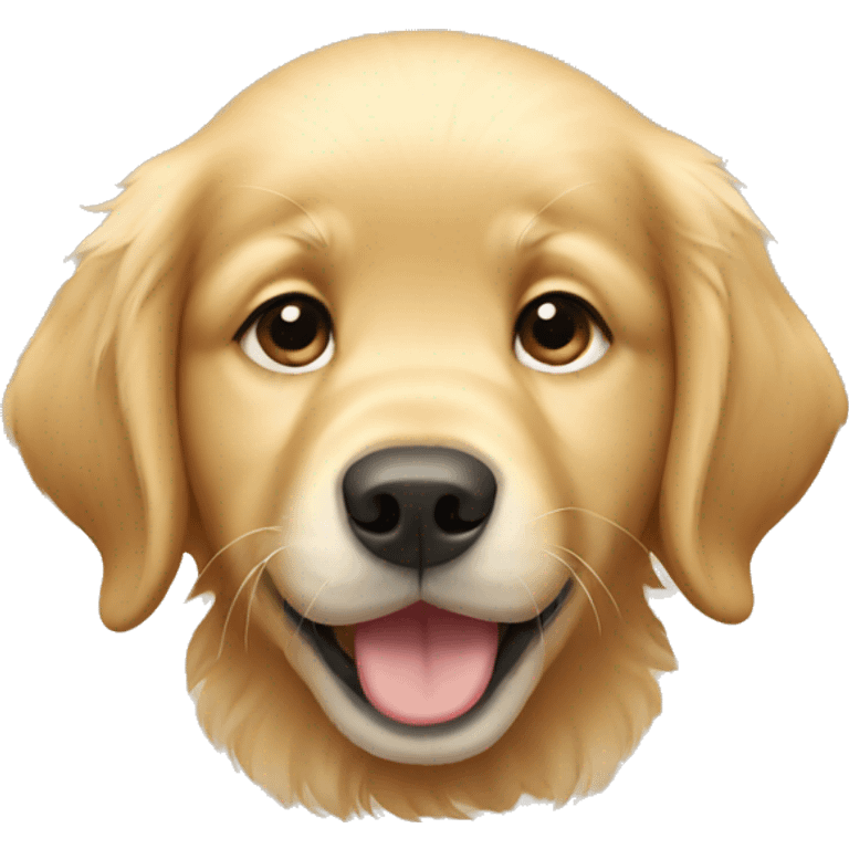 Golden retriever pup emoji