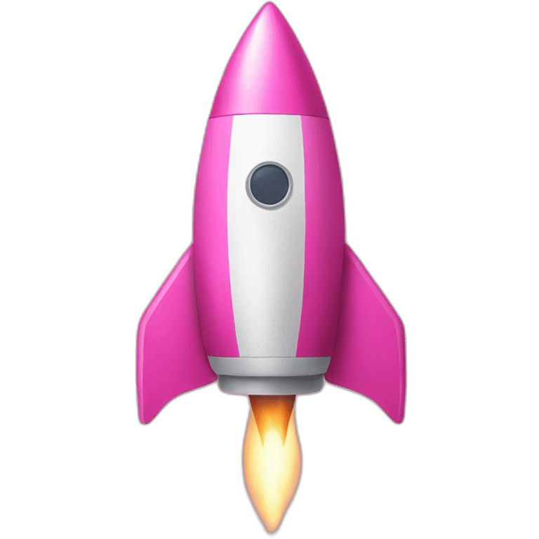 pink rocket emoji