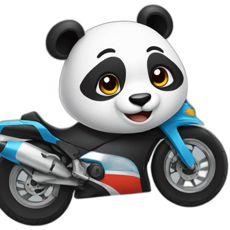 panda racer emoji