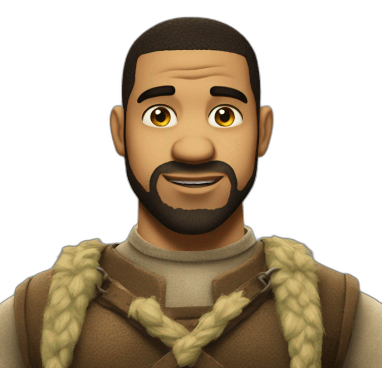 Meme Drake No in Shrek style emoji