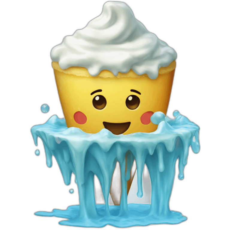 une glace à l'eau  emoji