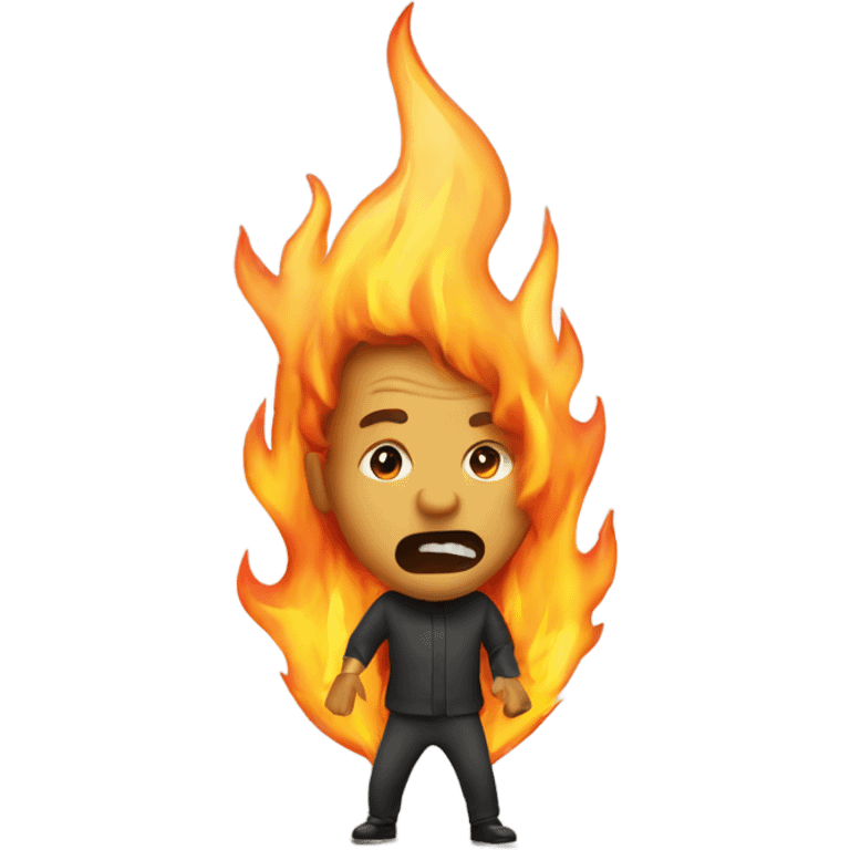 Man on fire  emoji