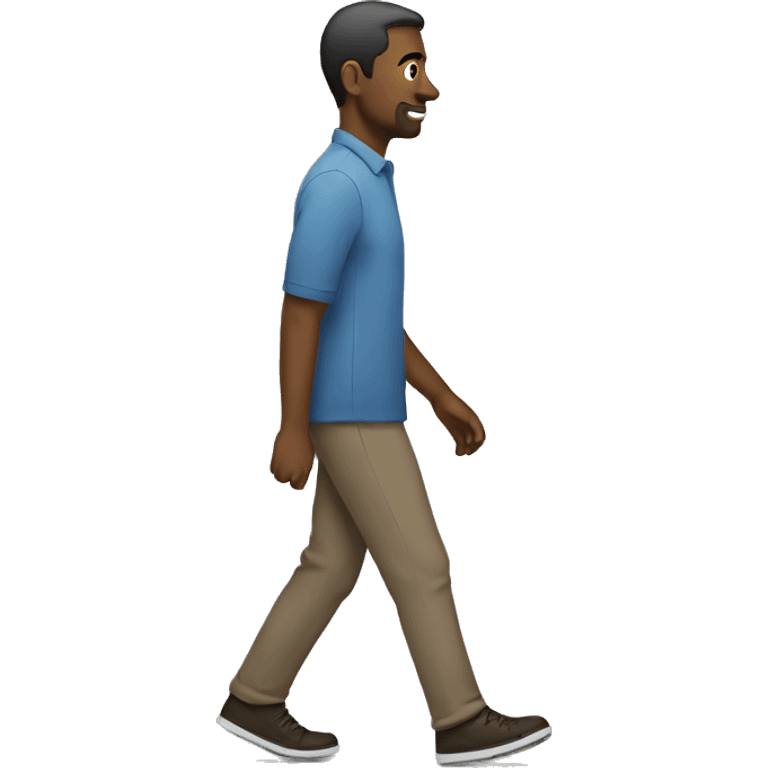 man walking facing right emoji