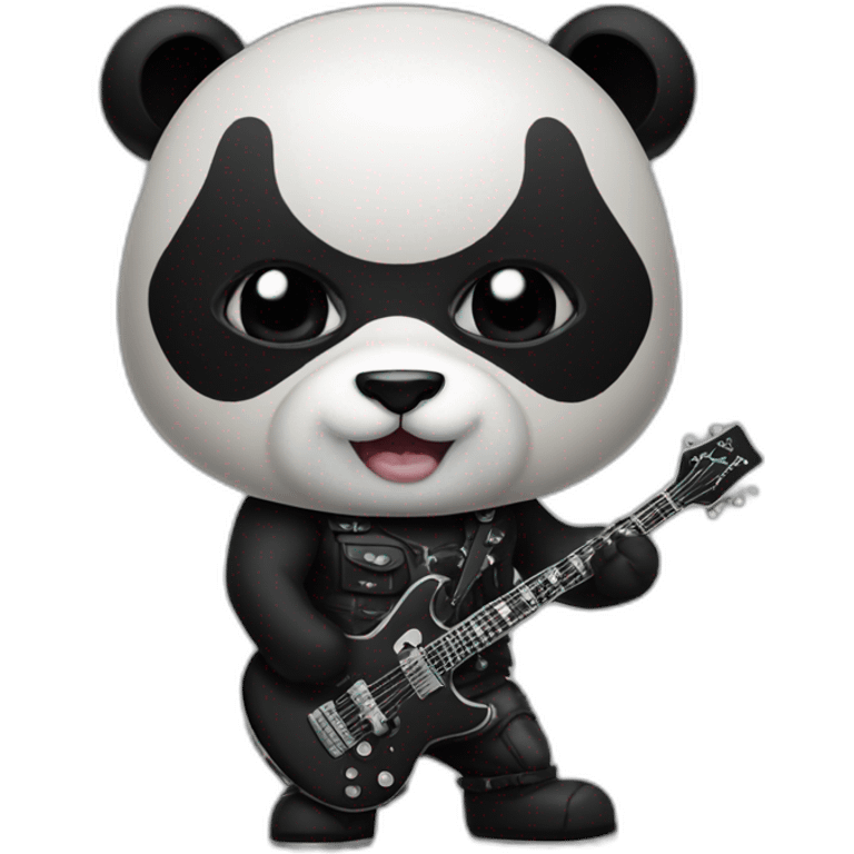 heavy metal panda emoji