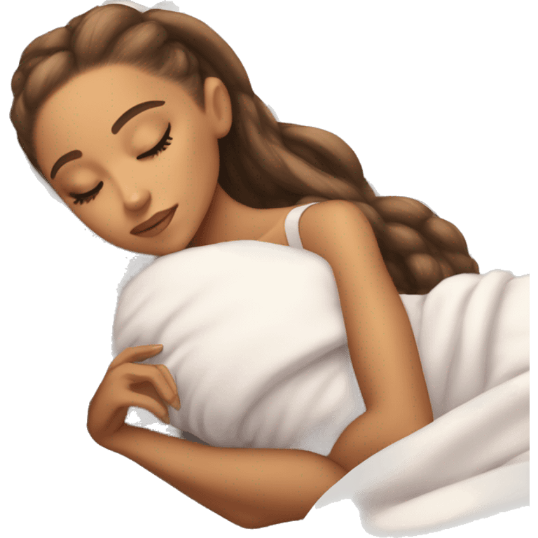 Ariana Grande sleeping emoji