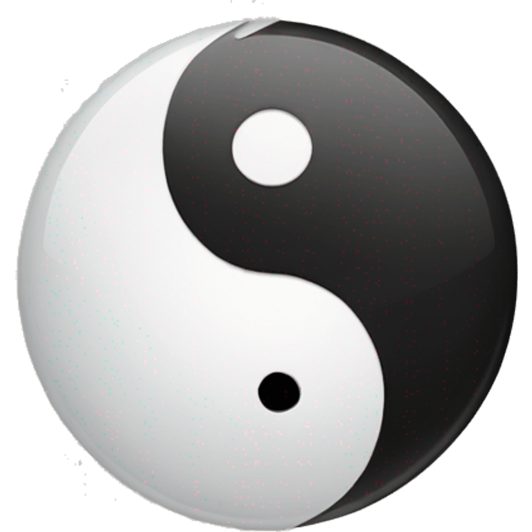 ying yang on vinyl emoji