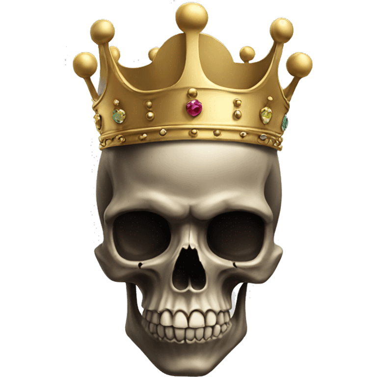 Skull with crown emoji