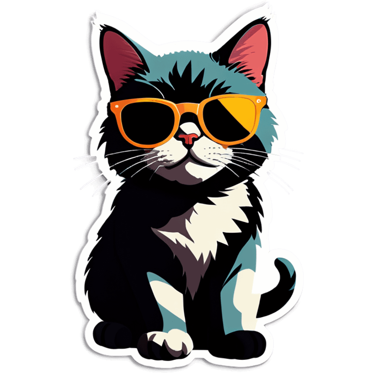 Cat with sunglasses emoji