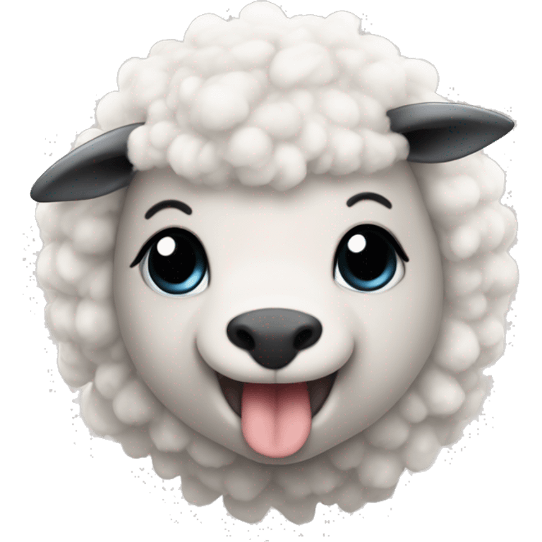 Lamb And shark combined but super cute and fluffy  emoji