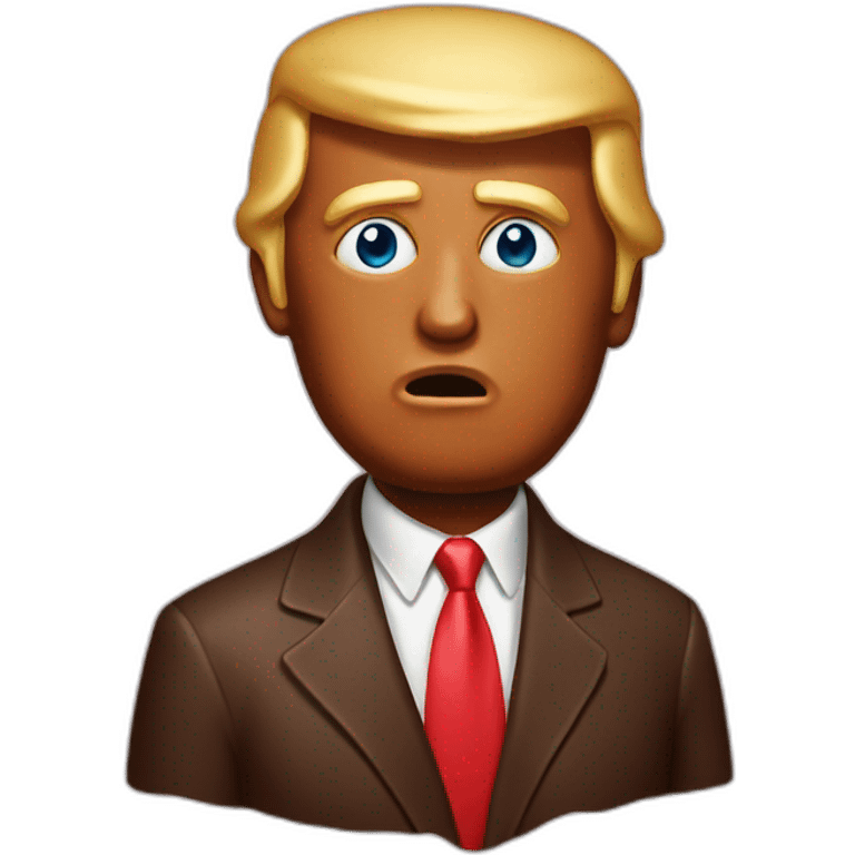 melting chocolate trump emoji