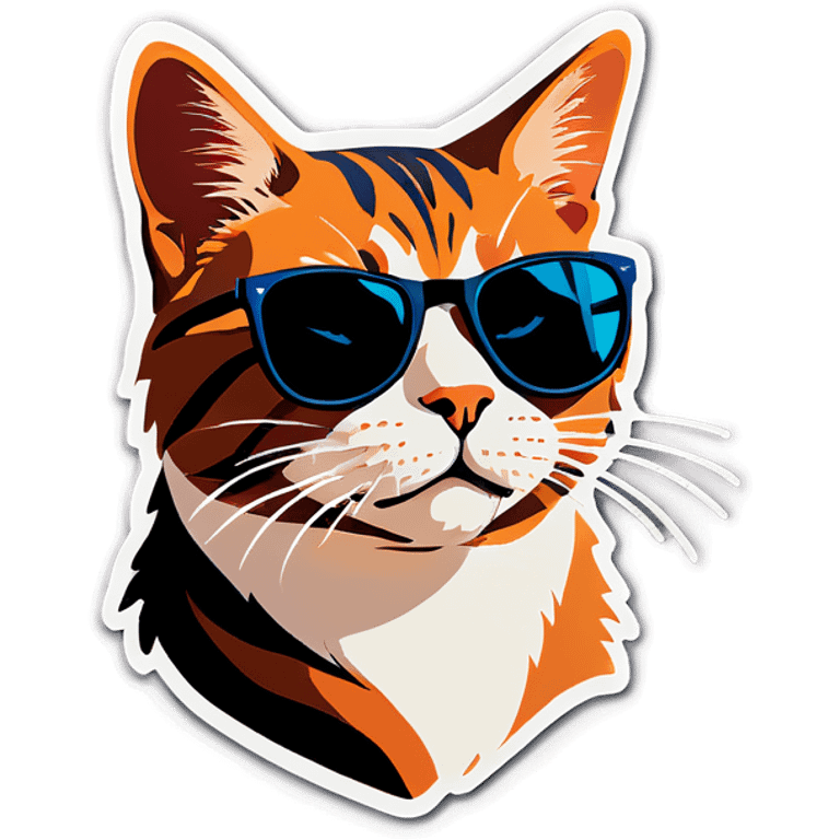 Cat with sunglasses emoji