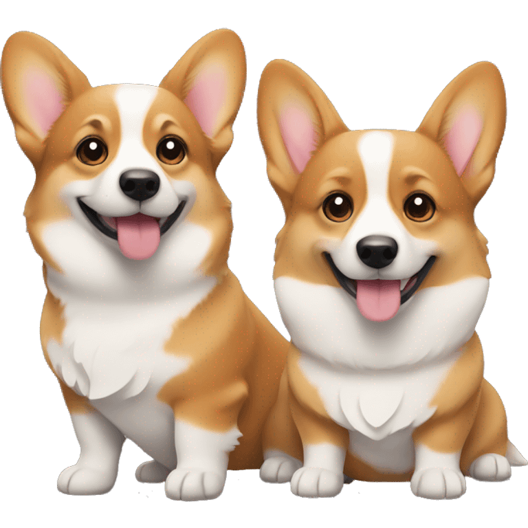 corgi couple emoji