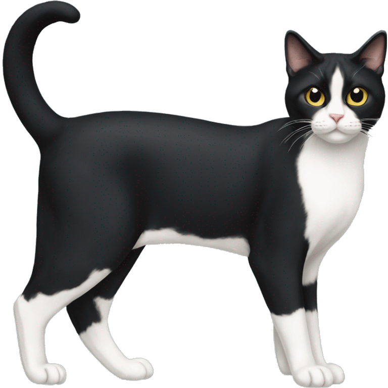 Tuxedo Cat Breed Full Body emoji