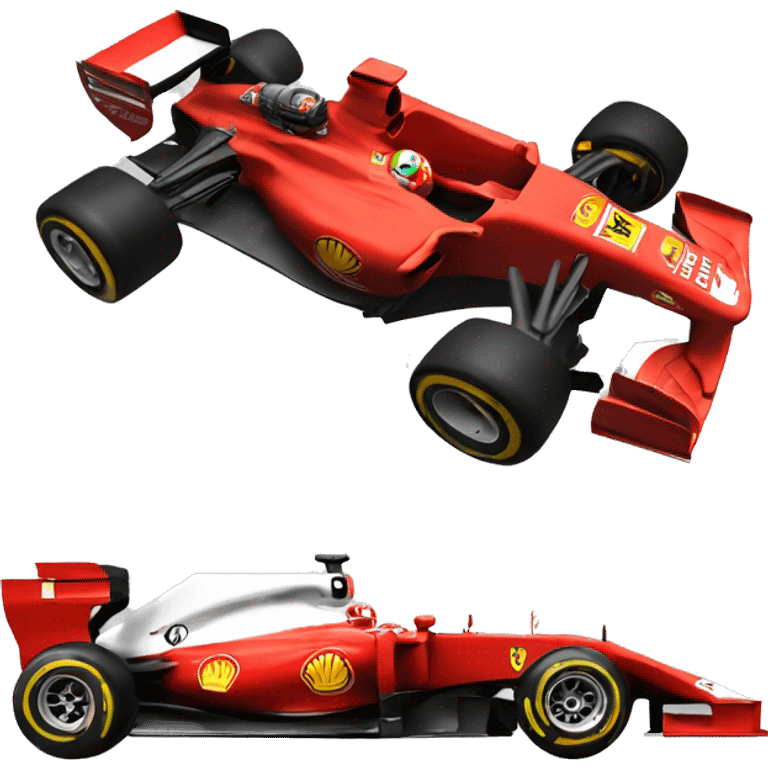 Formula one Ferrari  emoji