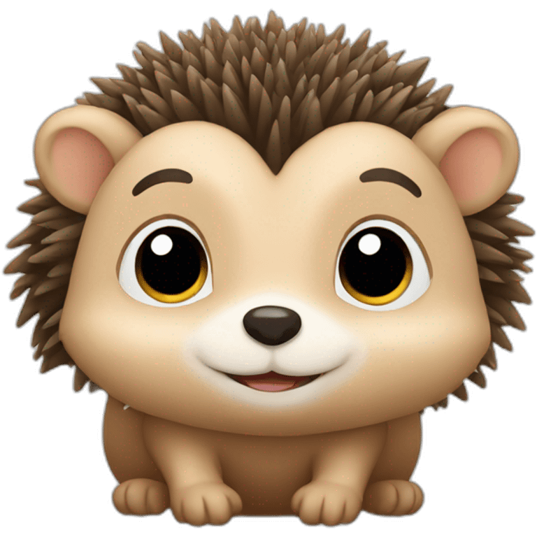 hedgehog comes with a bundle emoji