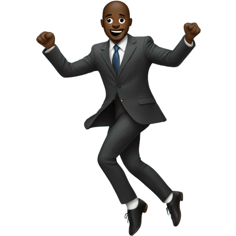 Man Dancing With suit african dance emoji