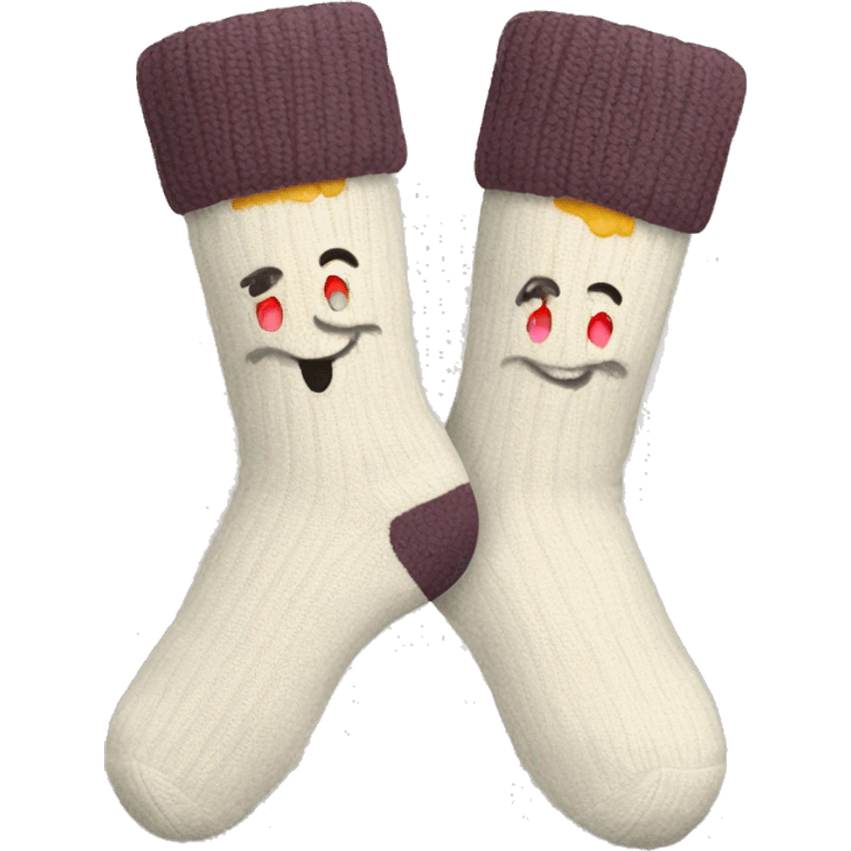 cozy socks emoji