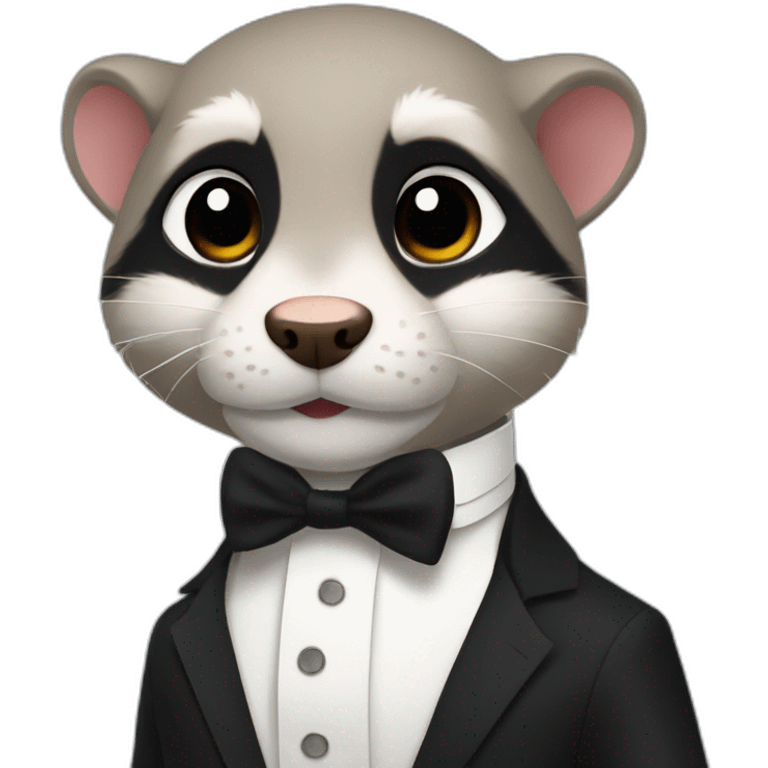 A ferret James Bond emoji