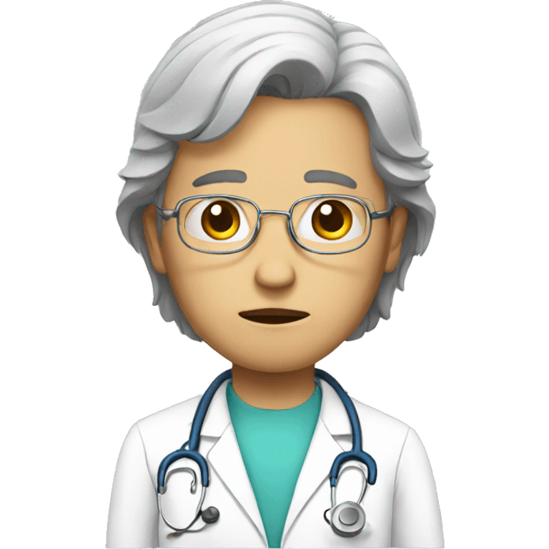 sad doctor emoji