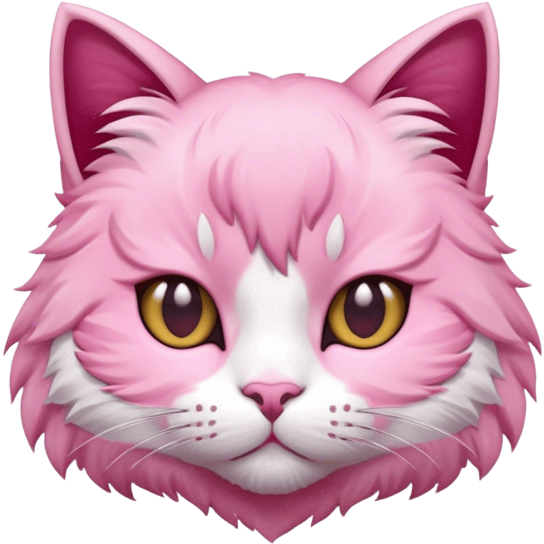 Sakura cat head emoji