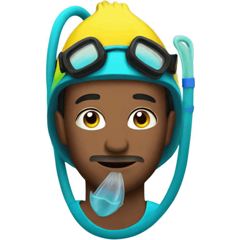 Gay snorkel man emoji