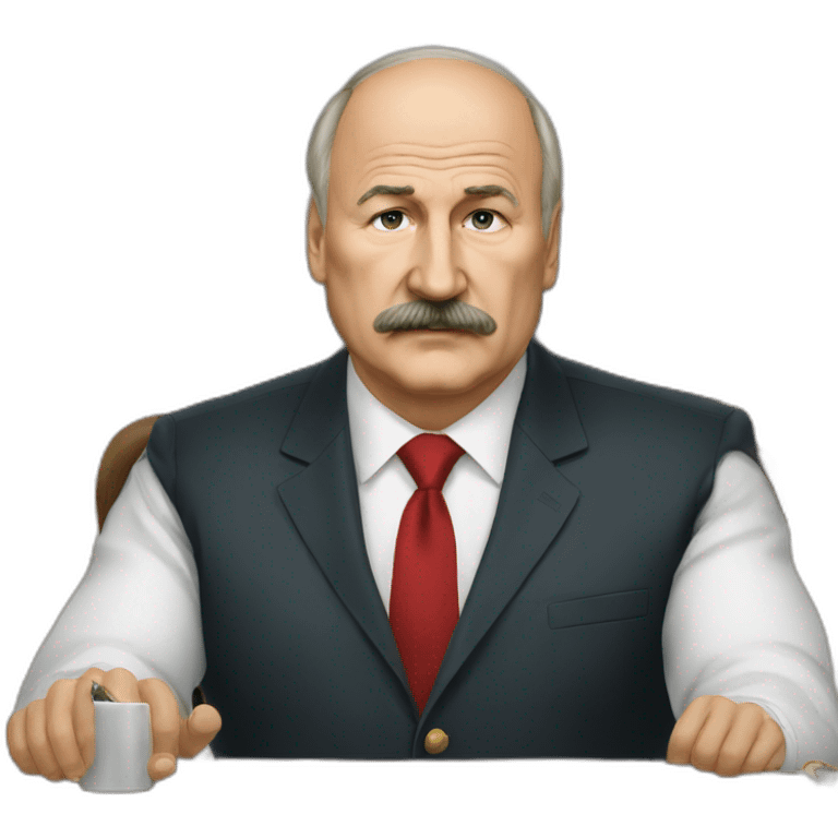 thoughtful lukashenko emoji