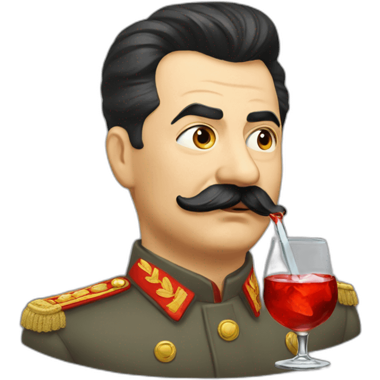 stalin drinking vodka emoji