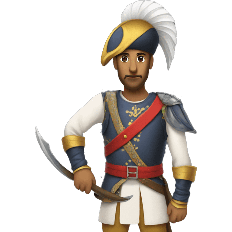 A full-length janissary emoji