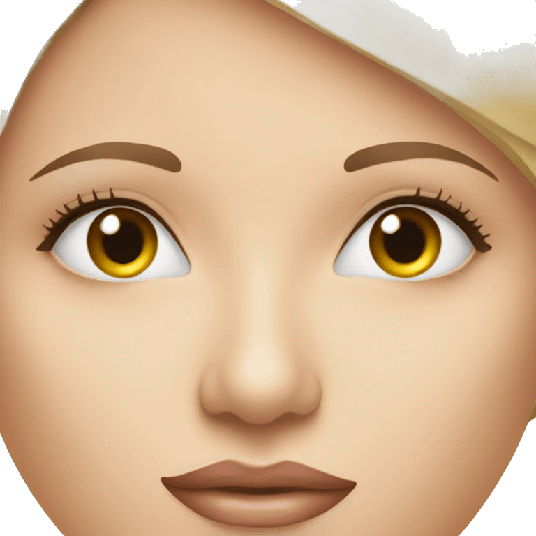 Botox and filler woman face emoji