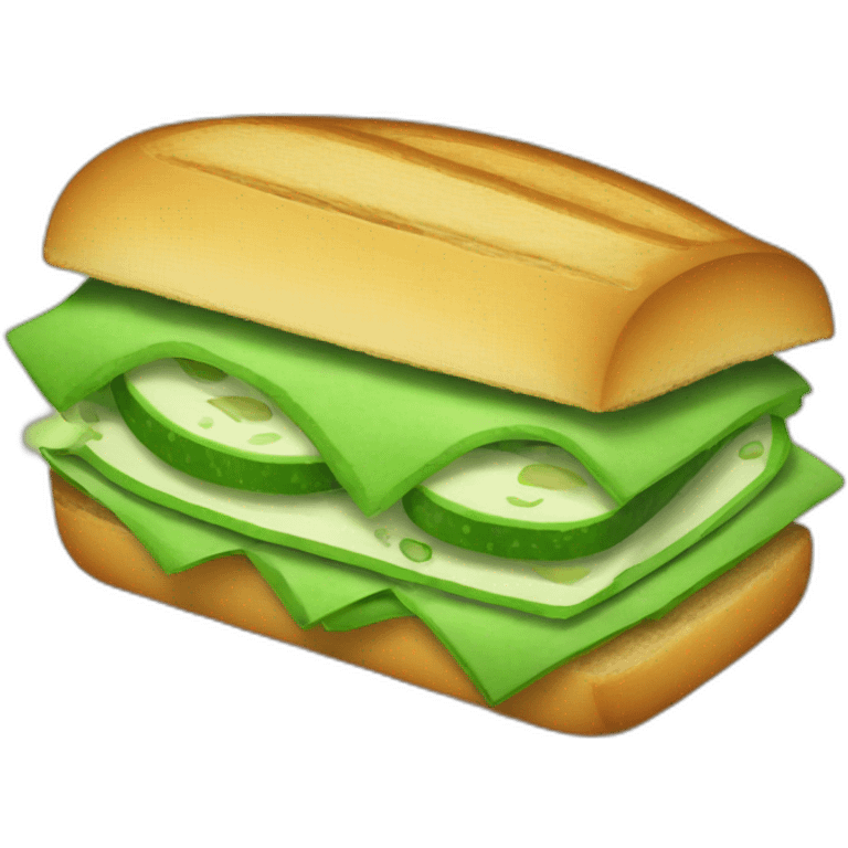 a green sandwich emoji