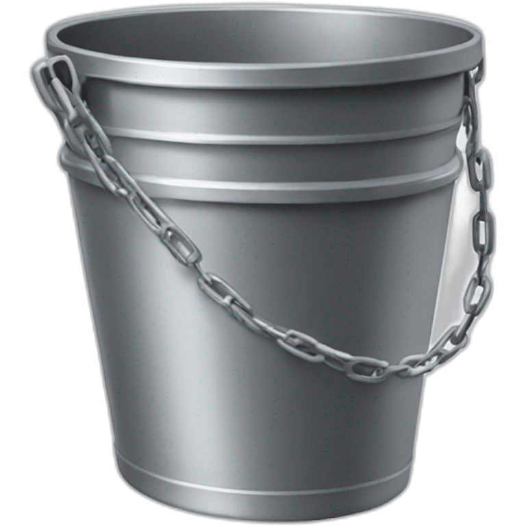 bucket with a chainlink handle emoji