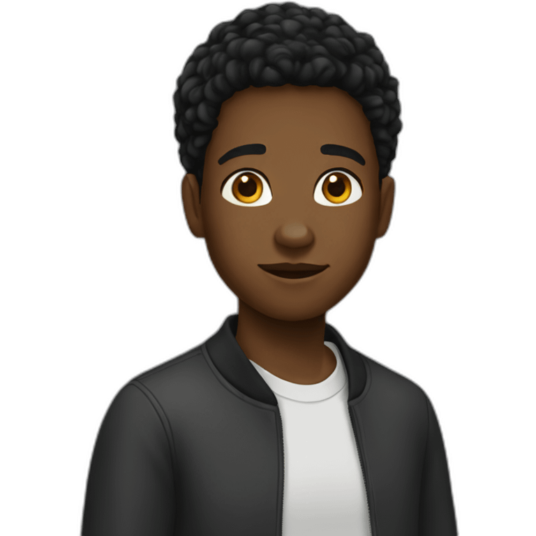 Black teenager emoji