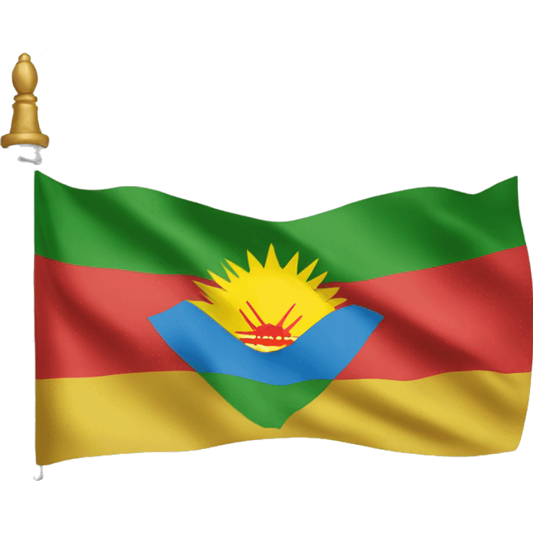 Kurdistan flag make exact flag and make it like apple emojis flag emoji