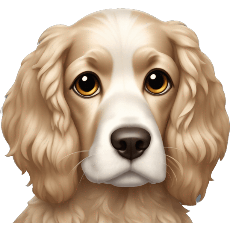 Perro raza cockie Spaniel emoji