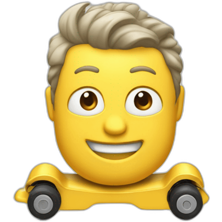 Gordo en patinete eléctrico emoji