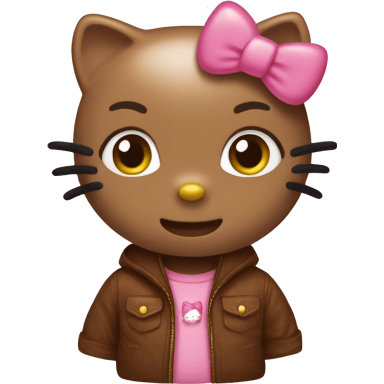 Hello kitty Brown  emoji