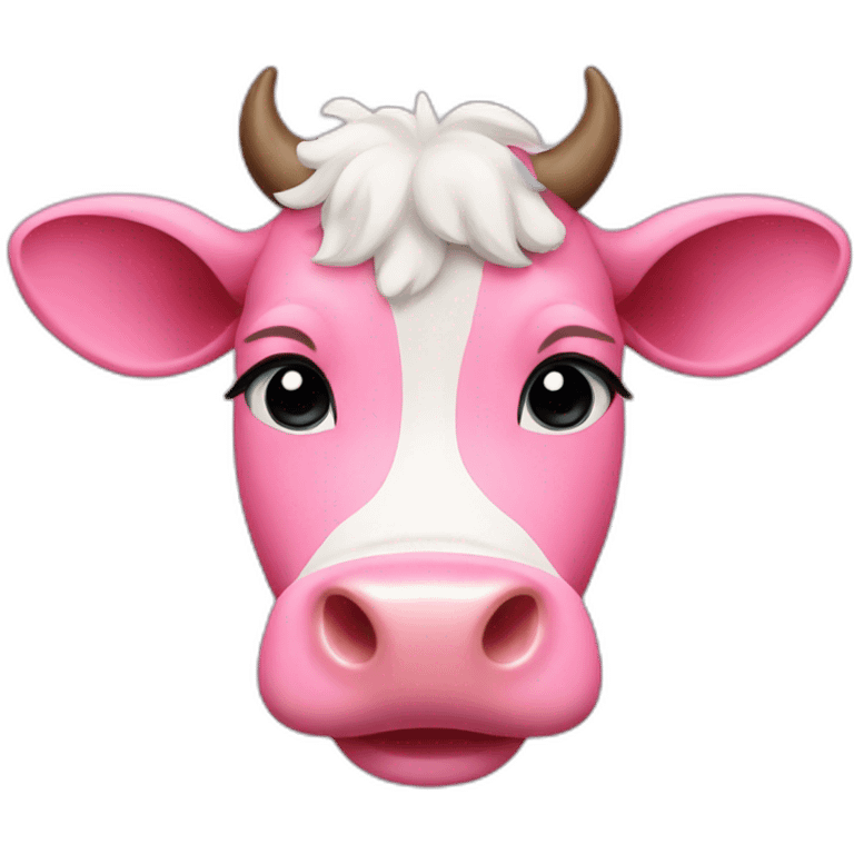 pink cute cow emoji