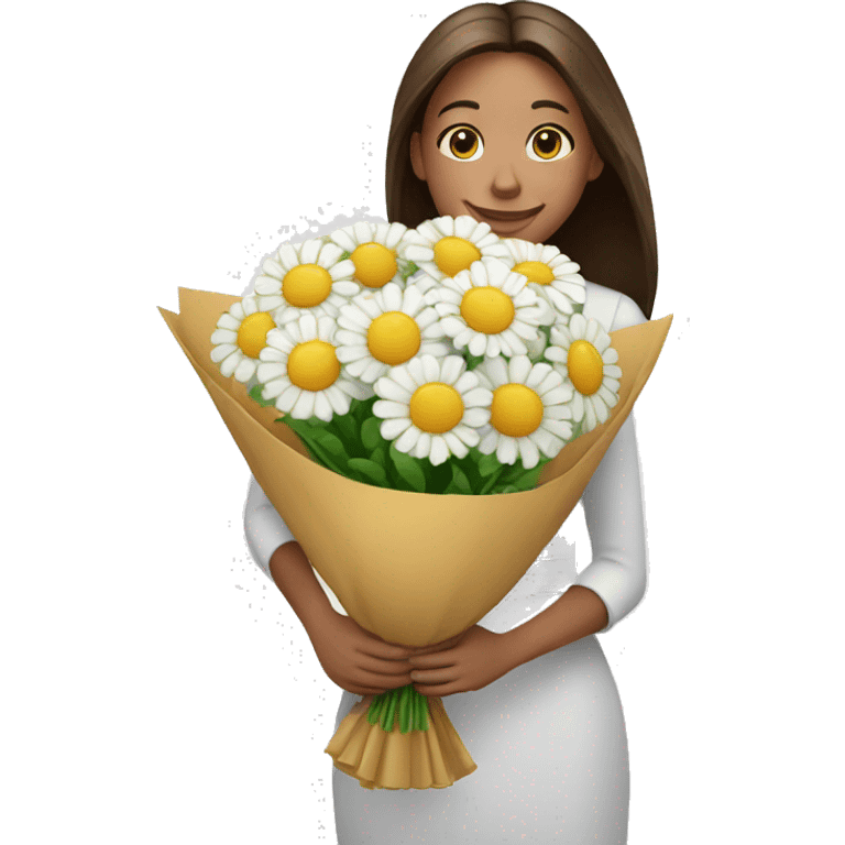 Giving a bouquet emoji