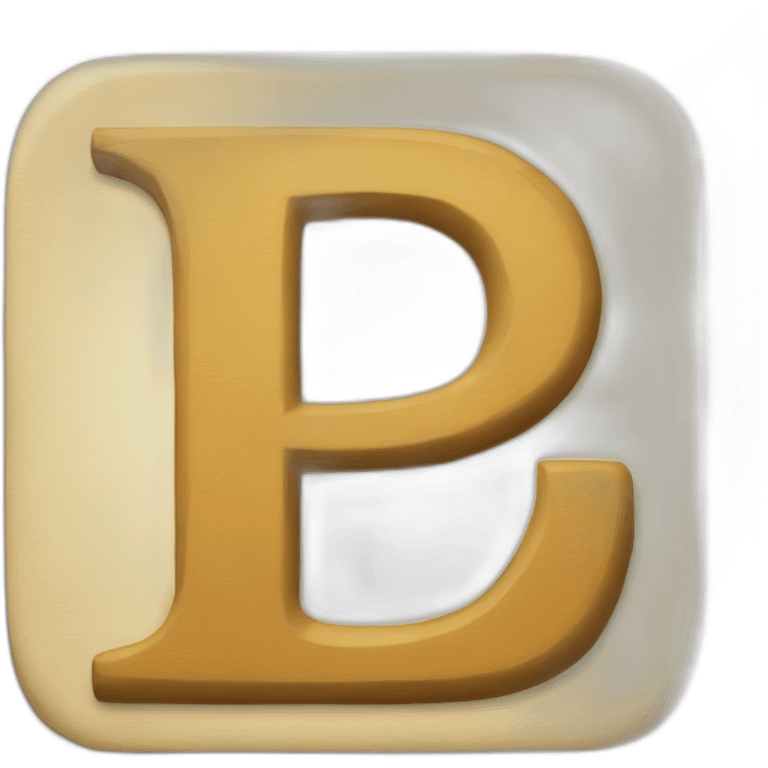 Letter P concatenate with letter D emoji